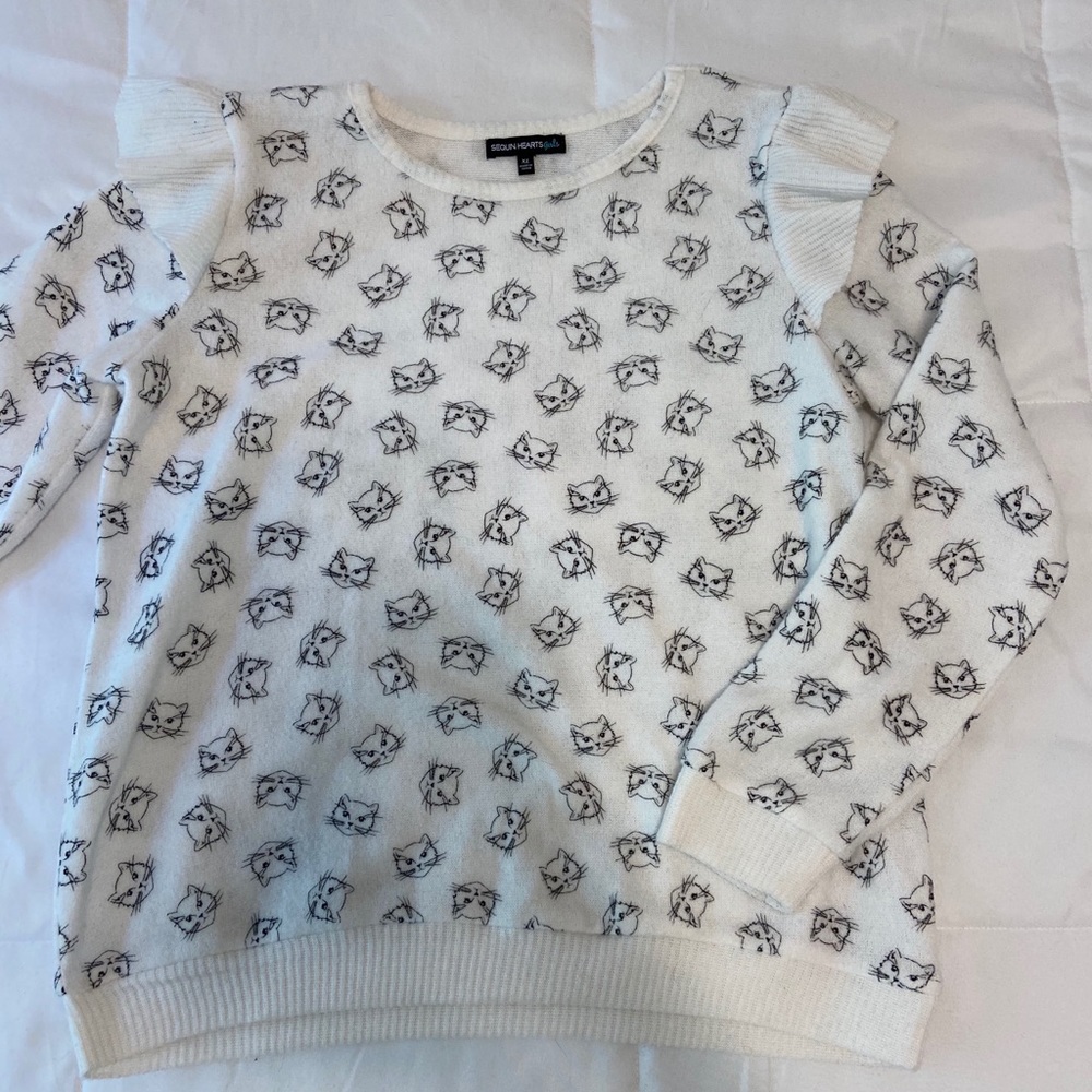 Sequin Hearts girls Top